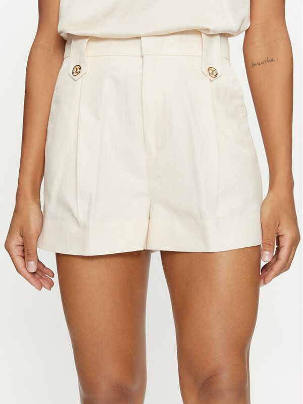 TWINSET TWINSET Kratke hlače 241TP2565 Écru Loose Fit