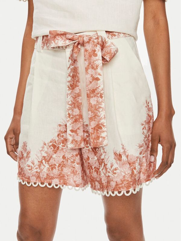 TWINSET TWINSET Kratke hlače 241TT2403 Écru Loose Fit