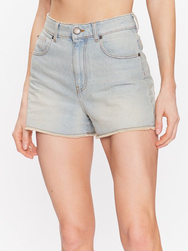 TWINSET TWINSET Kratke traperice 231TT2413 Plava Regular Fit