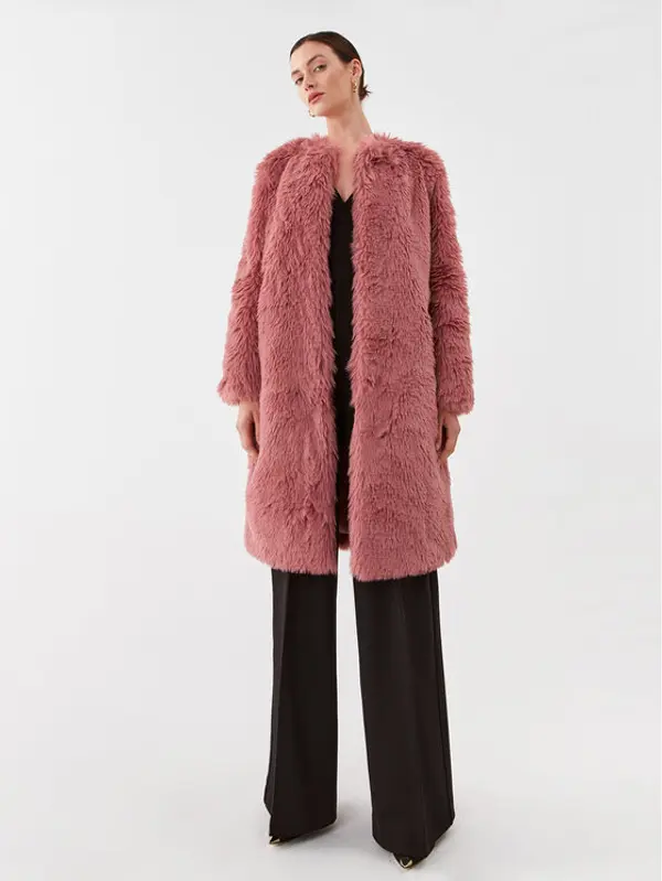 TWINSET TWINSET Krzno 232TP2300 Ružičasta Regular Fit