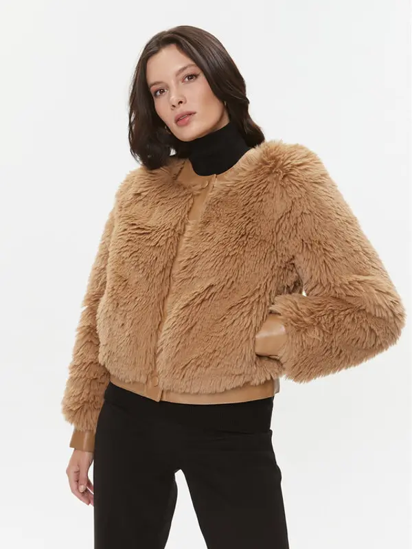 TWINSET TWINSET Krzno 232TT2021 Smeđa Regular Fit