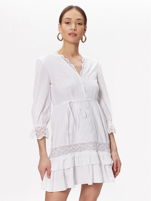 TWINSET TWINSET Ljetna haljina 231TT2151 Bijela Regular Fit