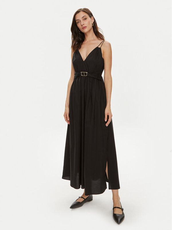 TWINSET TWINSET Ljetna haljina 241TT2021 Crna Regular Fit