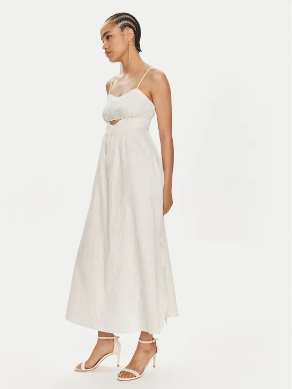 TWINSET TWINSET Ljetna haljina 241TT2224 Bijela Relaxed Fit