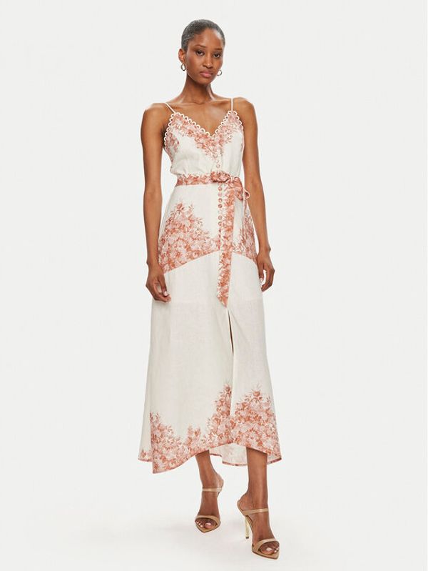 TWINSET TWINSET Ljetna haljina 241TT2400 Écru Regular Fit