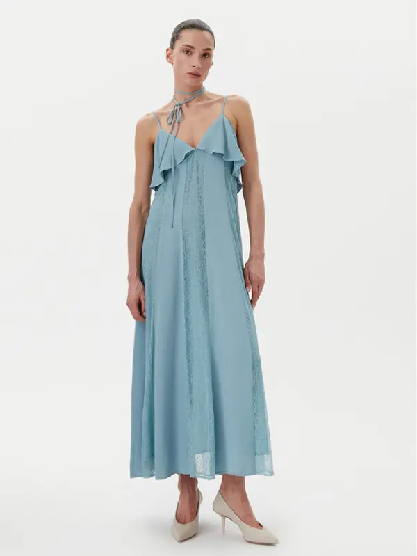 TWINSET TWINSET Ljetna haljina 251TP2412 Plava Regular Fit