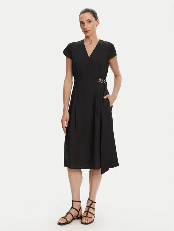 TWINSET TWINSET Ljetna haljina 251TT2072 Crna Loose Fit