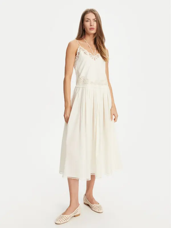 TWINSET TWINSET Ljetna haljina 251TT2160 Écru Regular Fit