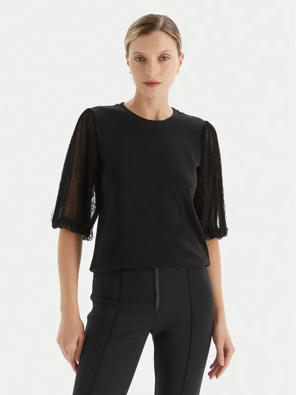 TWINSET TWINSET Majica 252TT2310 Crna Regular Fit