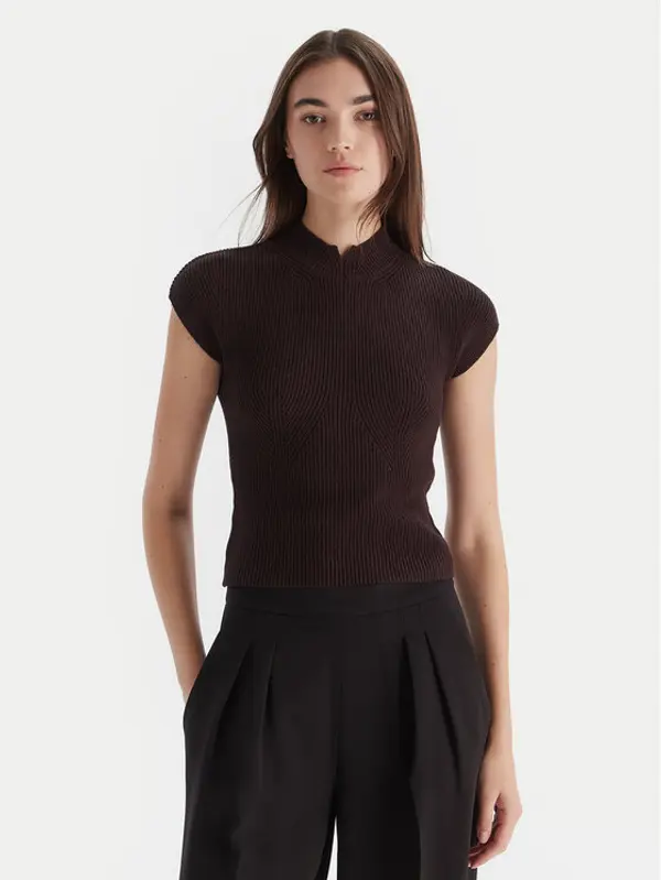 TWINSET TWINSET Majica 252TT3550 Smeđa Regular Fit