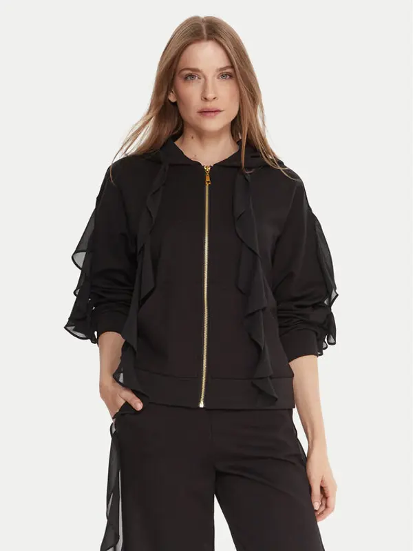 TWINSET TWINSET Majica dugih rukava 252LI2NBB Crna Regular Fit
