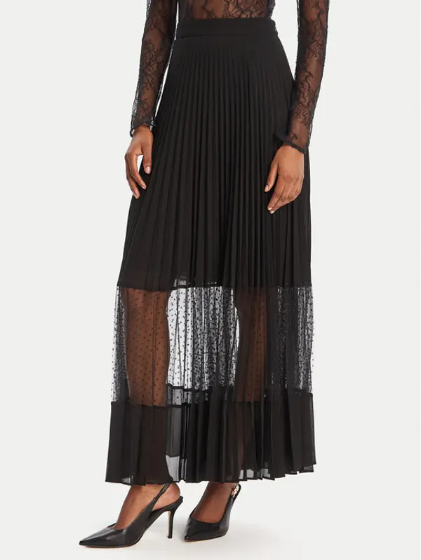 TWINSET TWINSET Maxi suknja 252TP2642 Crna Regular Fit