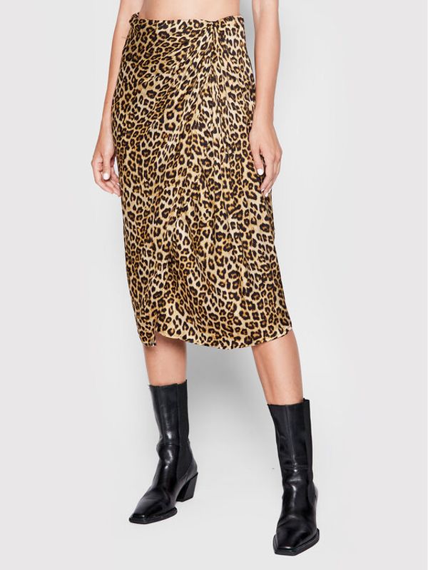 TWINSET TWINSET Midi suknja 222TP2704 Smeđa Regular Fit