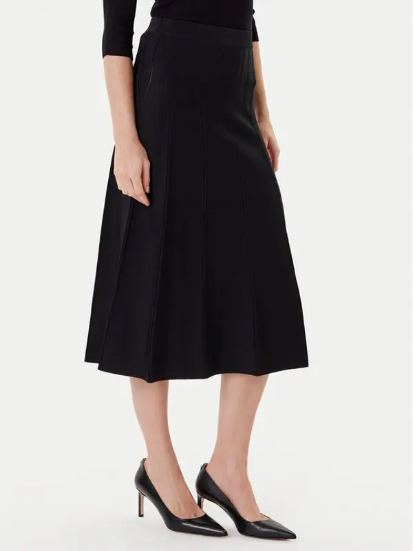 TWINSET TWINSET Midi suknja 252TP3641 Crna Regular Fit