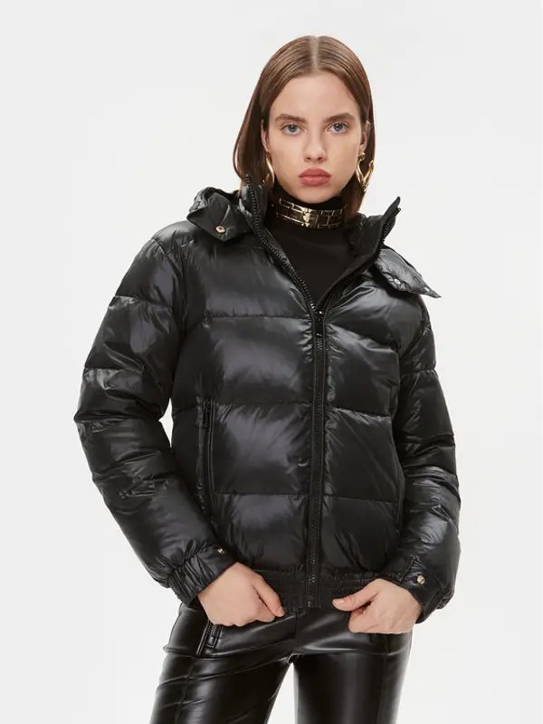TWINSET TWINSET Pernata jakna 232TT2350 Crna Regular Fit