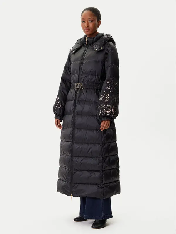 TWINSET TWINSET Pernata jakna 252TP2430 Crna Regular Fit