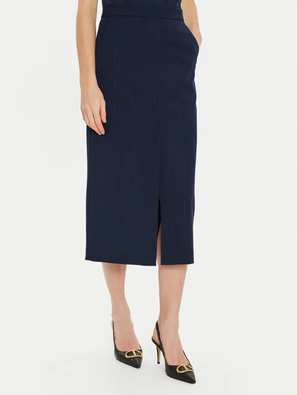 TWINSET TWINSET Suknja olovka 242TP2153 Tamnoplava Regular Fit