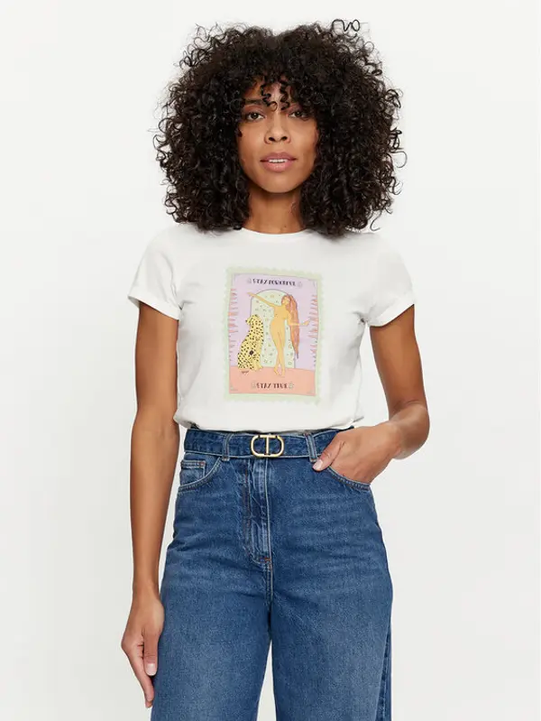 TWINSET TWINSET T-shirt 241TT2411 Bijela Regular Fit