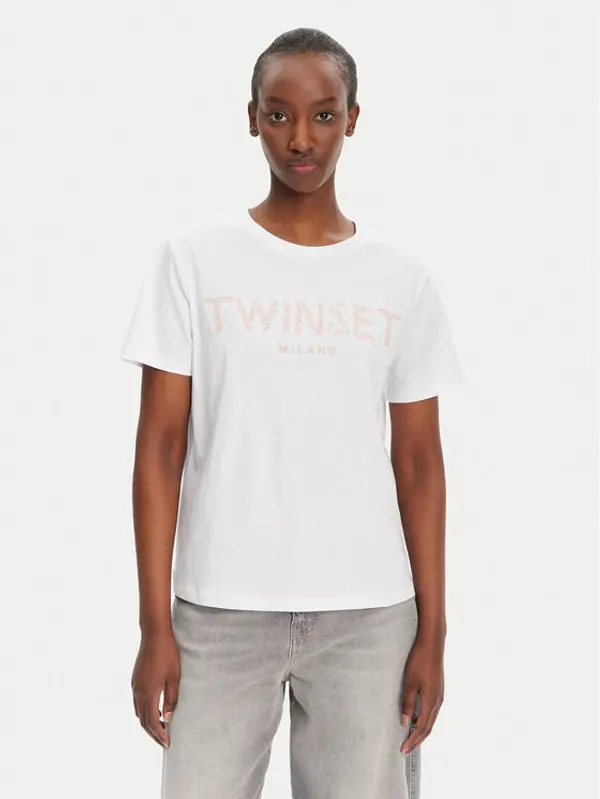 TWINSET TWINSET T-shirt 251TT2042 Bijela Regular Fit
