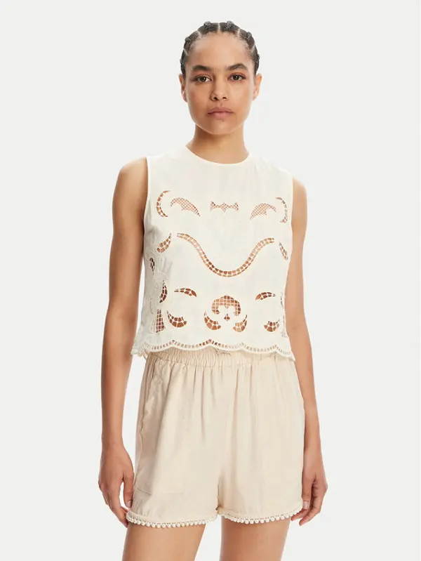 TWINSET TWINSET Top 251TT2165 Bež Loose Fit