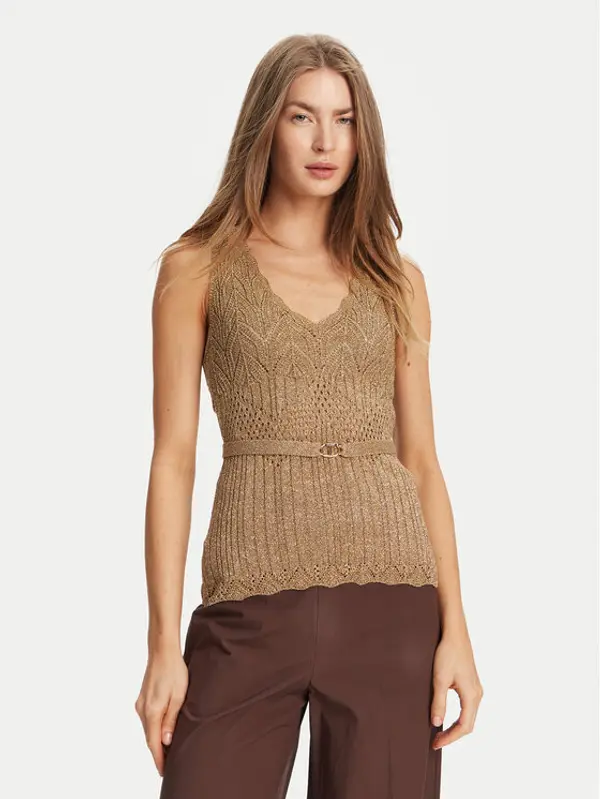TWINSET TWINSET Top 251TT3195 Bež Slim Fit