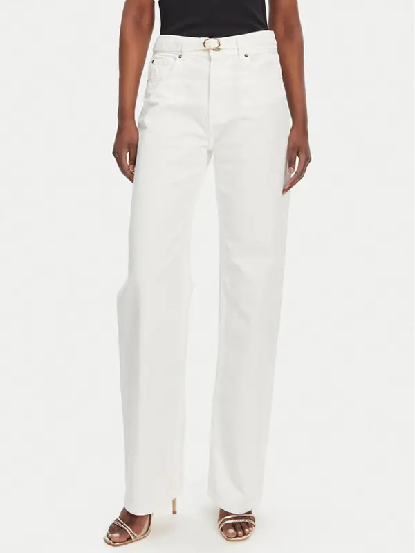 TWINSET TWINSET Traperice 251TT2210 Bijela Straight Fit