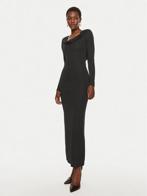 TWINSET TWINSET Večernja haljina 242TF2150 Crna Slim Fit