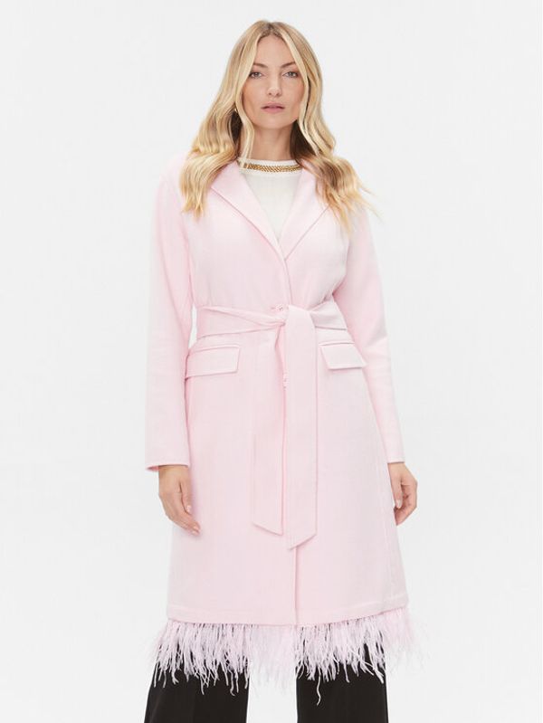 TWINSET TWINSET Vuneni kaput 232TP2010 Ružičasta Regular Fit