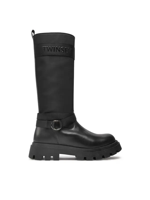 TWINSET TWINSET Zimske čizme Stivale 242GCJ S Crna