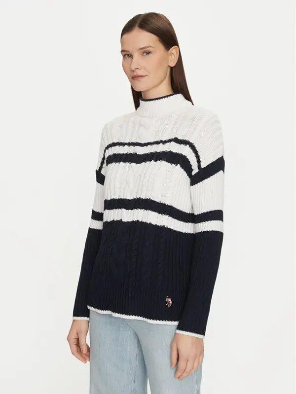 U.S. Polo Assn. U.S. Polo Assn. Džemper WUP1099 Tamnoplava Relaxed Fit