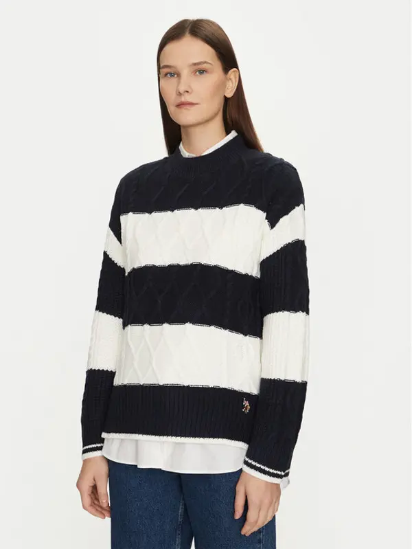 U.S. Polo Assn. U.S. Polo Assn. Džemper WUP1175 Tamnoplava Relaxed Fit