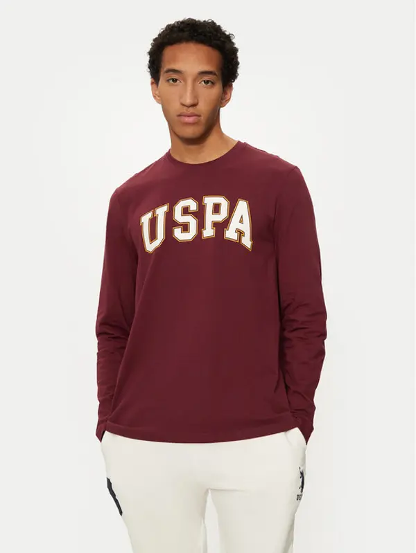 U.S. Polo Assn. U.S. Polo Assn. Majica dugih rukava MUP2184 Crvena Regular Fit