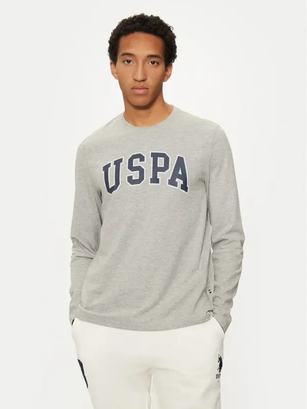 U.S. Polo Assn. U.S. Polo Assn. Majica dugih rukava MUP2184 Siva Regular Fit