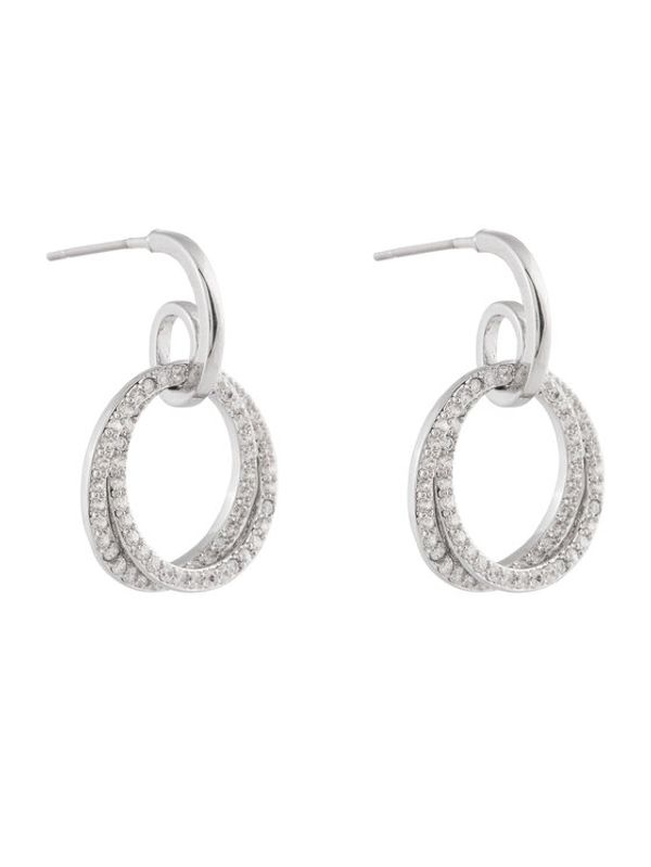 U.S. Polo Assn. U.S. Polo Assn. Naušnice USPJ558EA Srebrna