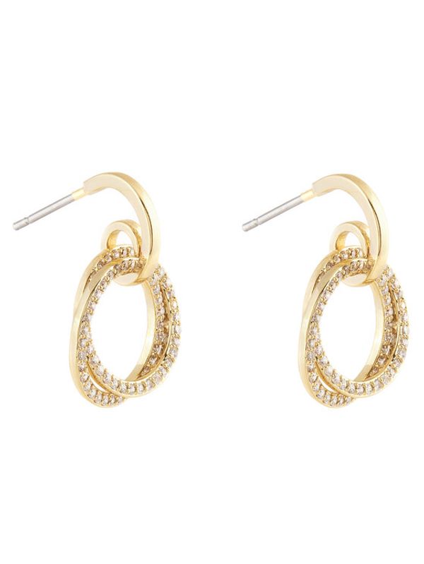 U.S. Polo Assn. U.S. Polo Assn. Naušnice USPJ559EA Zlatna