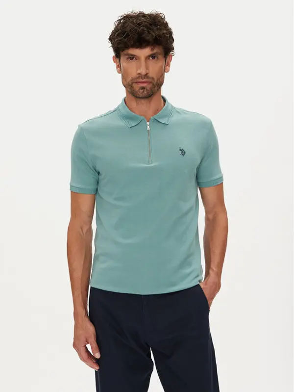 U.S. Polo Assn. U.S. Polo Assn. Polo MUP3335 Zelena Regular Fit