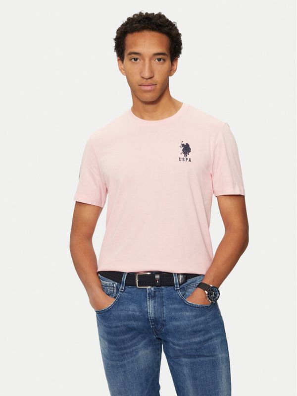 U.S. Polo Assn. U.S. Polo Assn. T-shirt MUP3311 Ružičasta Slim Fit