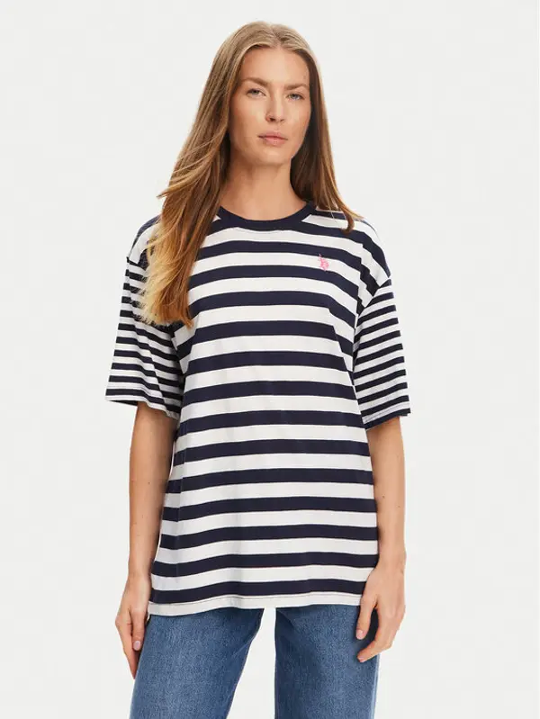 U.S. Polo Assn. U.S. Polo Assn. T-shirt WUP0682 Tamnoplava Loose Fit