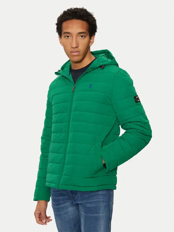 U.S. Polo Assn. U.S. Polo Assn. Zimska jakna MUP3600 Zelena Regular Fit