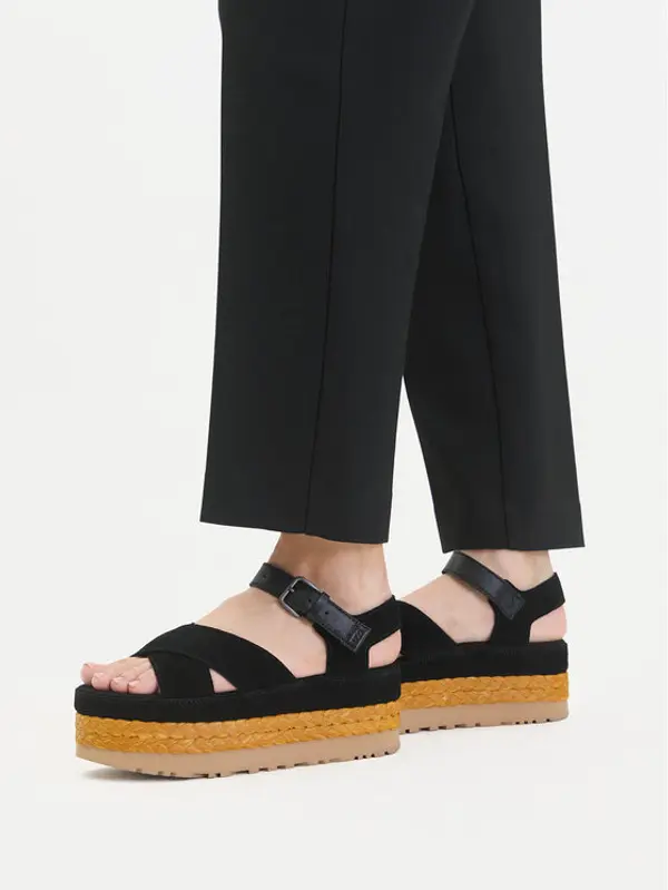 Ugg Ugg Espadrile W Aubrey Ankle Strap 1167471 Crna