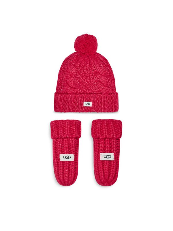 Ugg Ugg Set kapa i rukavice K Infant Knit Set 22726 Ružičasta