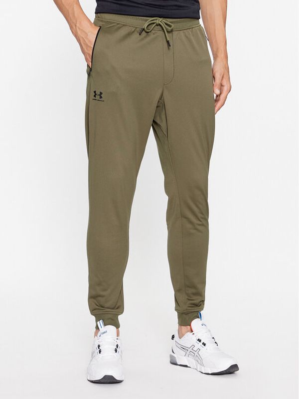 Under Armour Under Armour Donji dio trenerke Sportstyle Tricot Jogger 1290261 Kaki Loose Fit