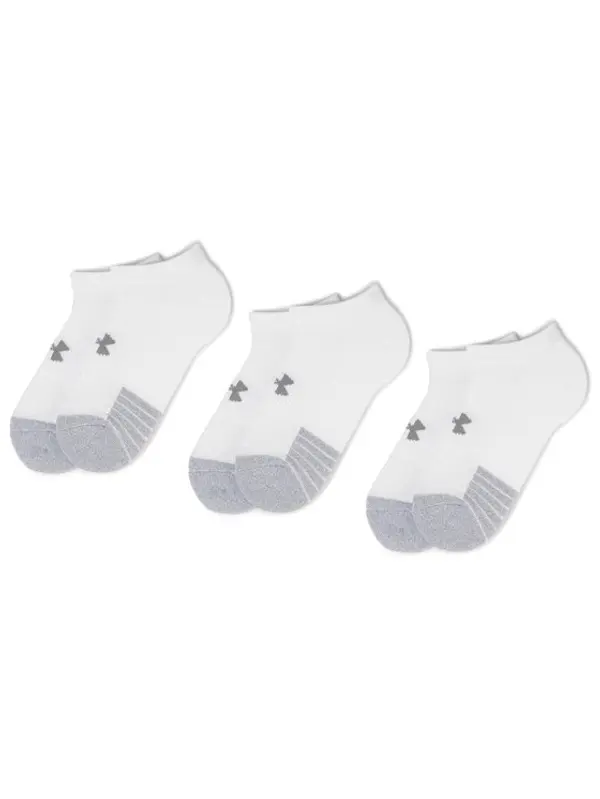 Under Armour Under Armour Kratke čarape Heatgear No Show Sock 1346755-100 Bijela