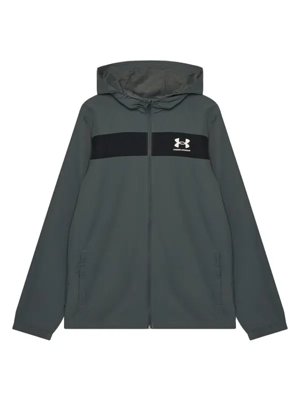 Under Armour Under Armour Prijelazna jakna UA SPORTSTYLE WINDBREAKER 1370183 Siva Regular Fit