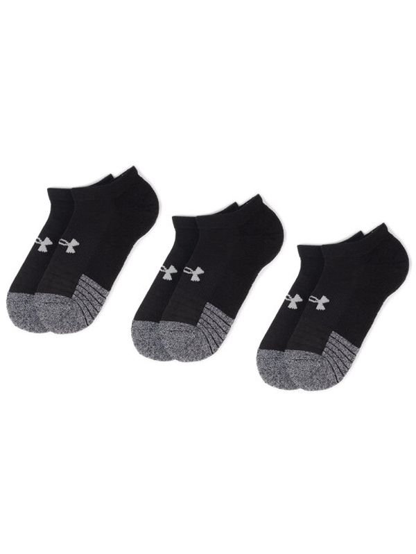 Under Armour Under Armour Set od 3 para unisex visokih čarapa Heatgear No Show Sock 1346755-001 Crna