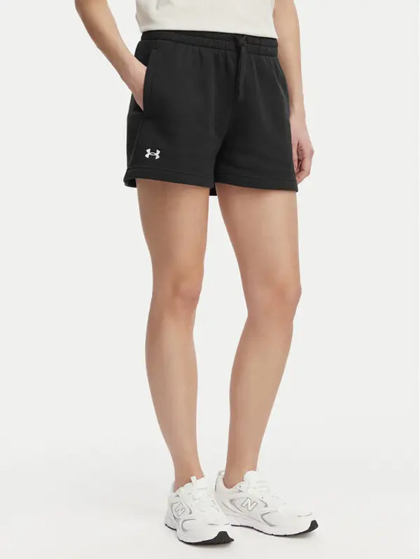 Under Armour Under Armour Sportske kratke hlače Rival Fleece Short 1382723-001 Crna Loose Fit