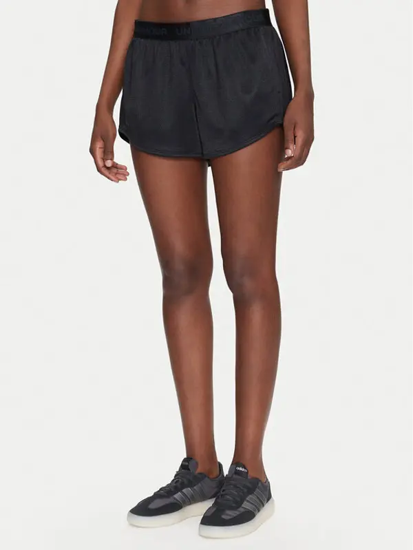 Under Armour Under Armour Sportske kratke hlače Tech™ Play Up Shine 1389883 Crna Regular Fit
