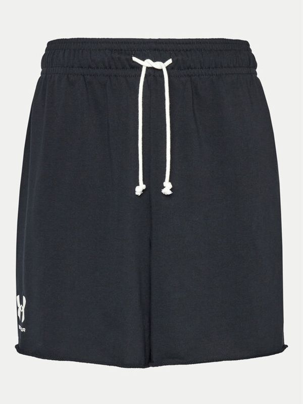 Under Armour Under Armour Sportske kratke hlače UA Rival Terry 1382427 Crna Regular Fit
