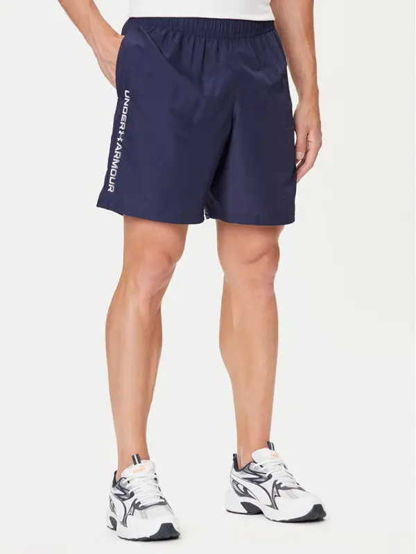 Under Armour Under Armour Sportske kratke hlače Ua Woven Wdmk Shorts 1383356-410 Tamnoplava Loose Fit