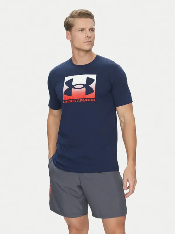 Under Armour Under Armour T-shirt Boxed Sports 1386793 Tamnoplava Loose Fit